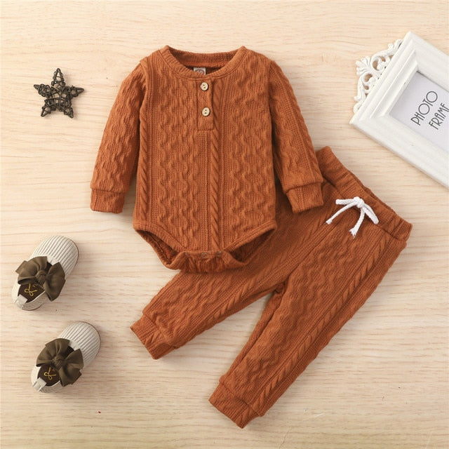 2Pcs Suit Toddler Long Sleeve Romper